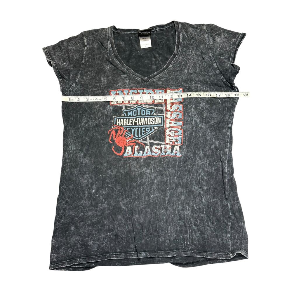 Harley Davidson Womens XL Inside Passage Ketchikan Alaska Graphic Tee - Picture 4 of 10